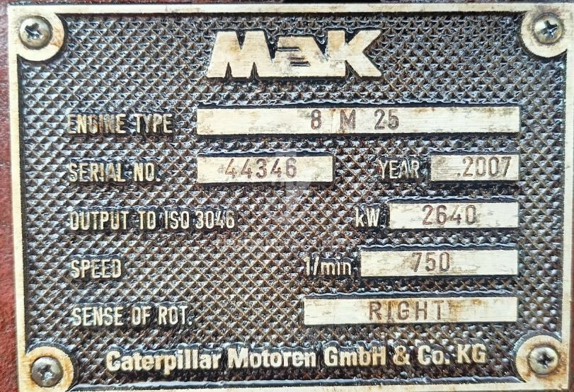 MAK 8M25 Engine dismantled, all genuine spares