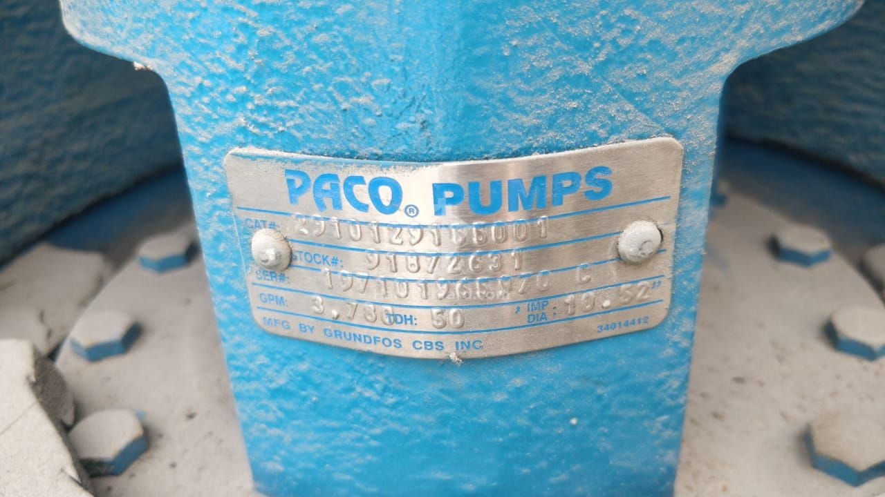  PACO VERTICAL PUMPS 