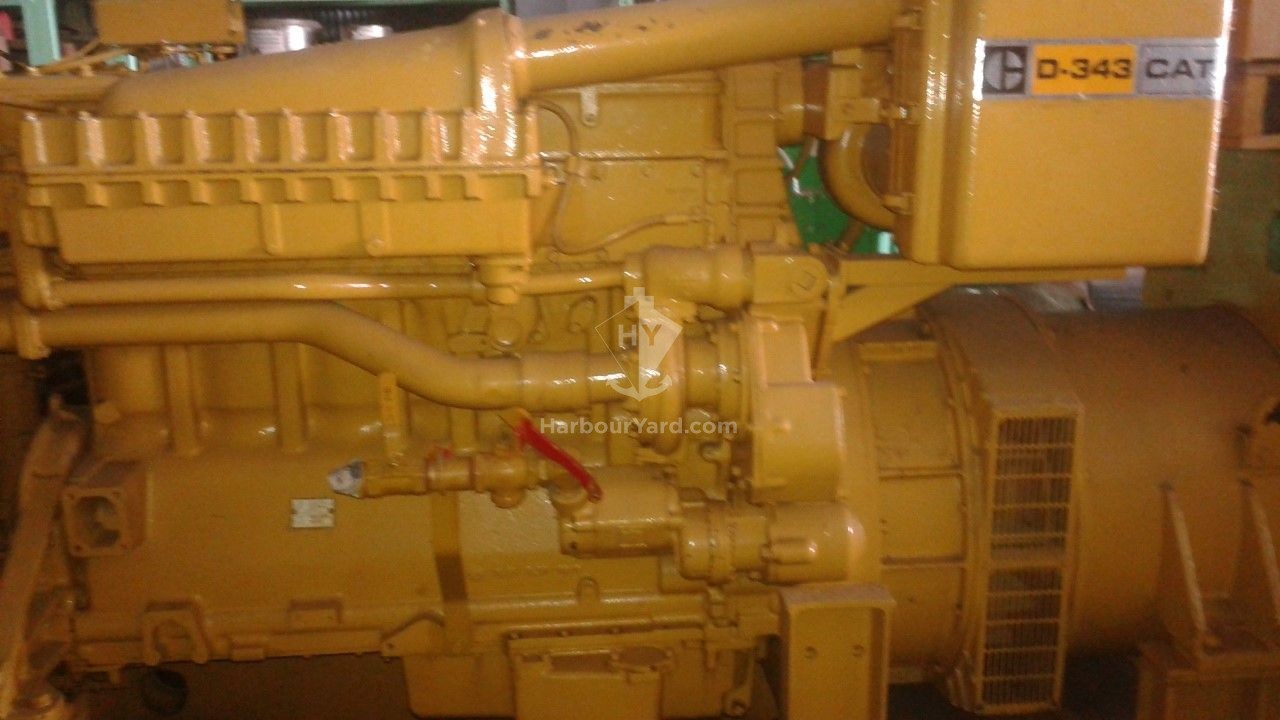 CAT D343 Marine Generator Set, 350Kw, 460v (60Hz), 1800 rpm